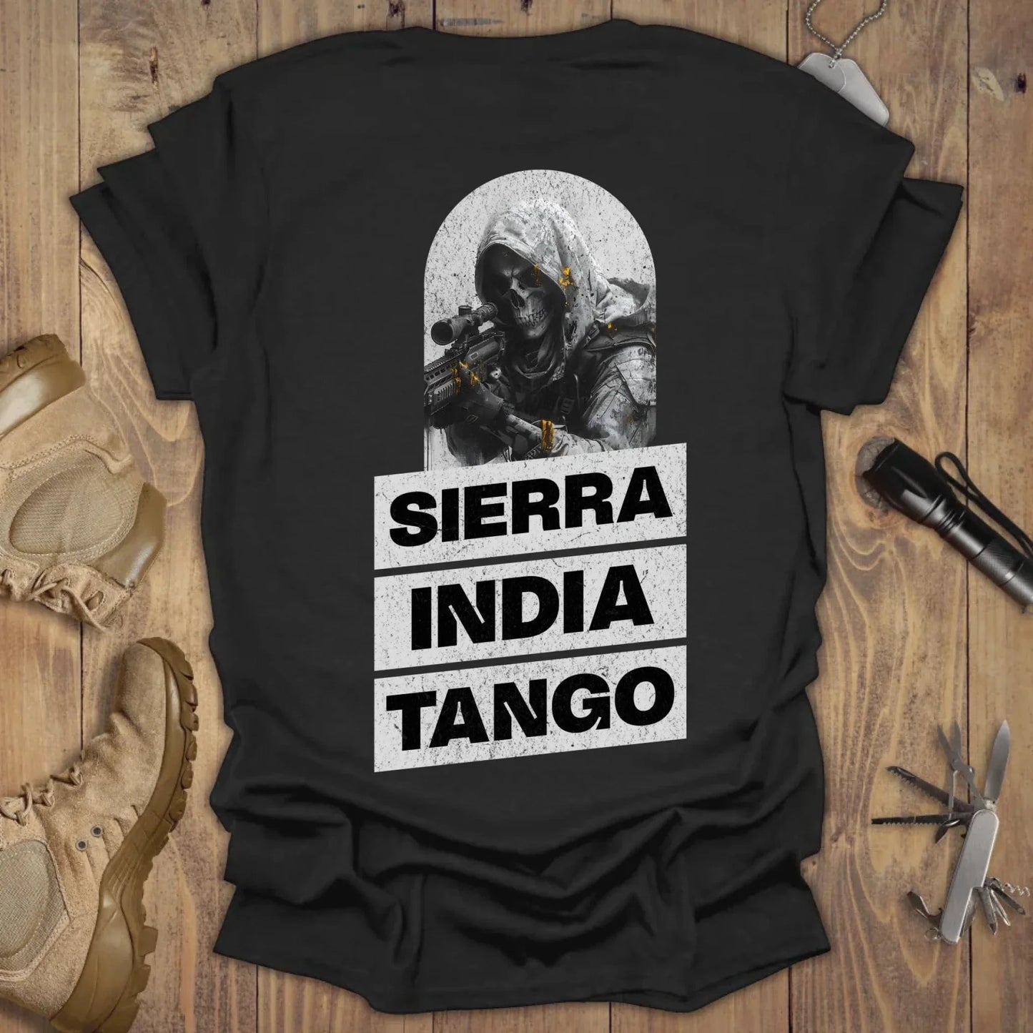 SIG T-shirt Back Print Black