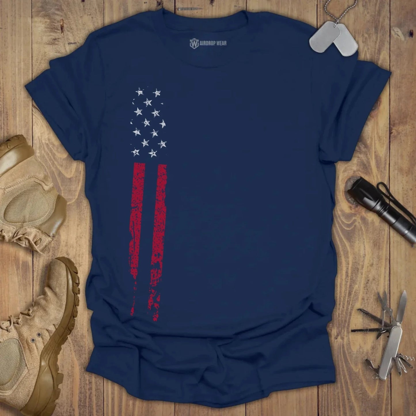 US Flag T-shirt Navy