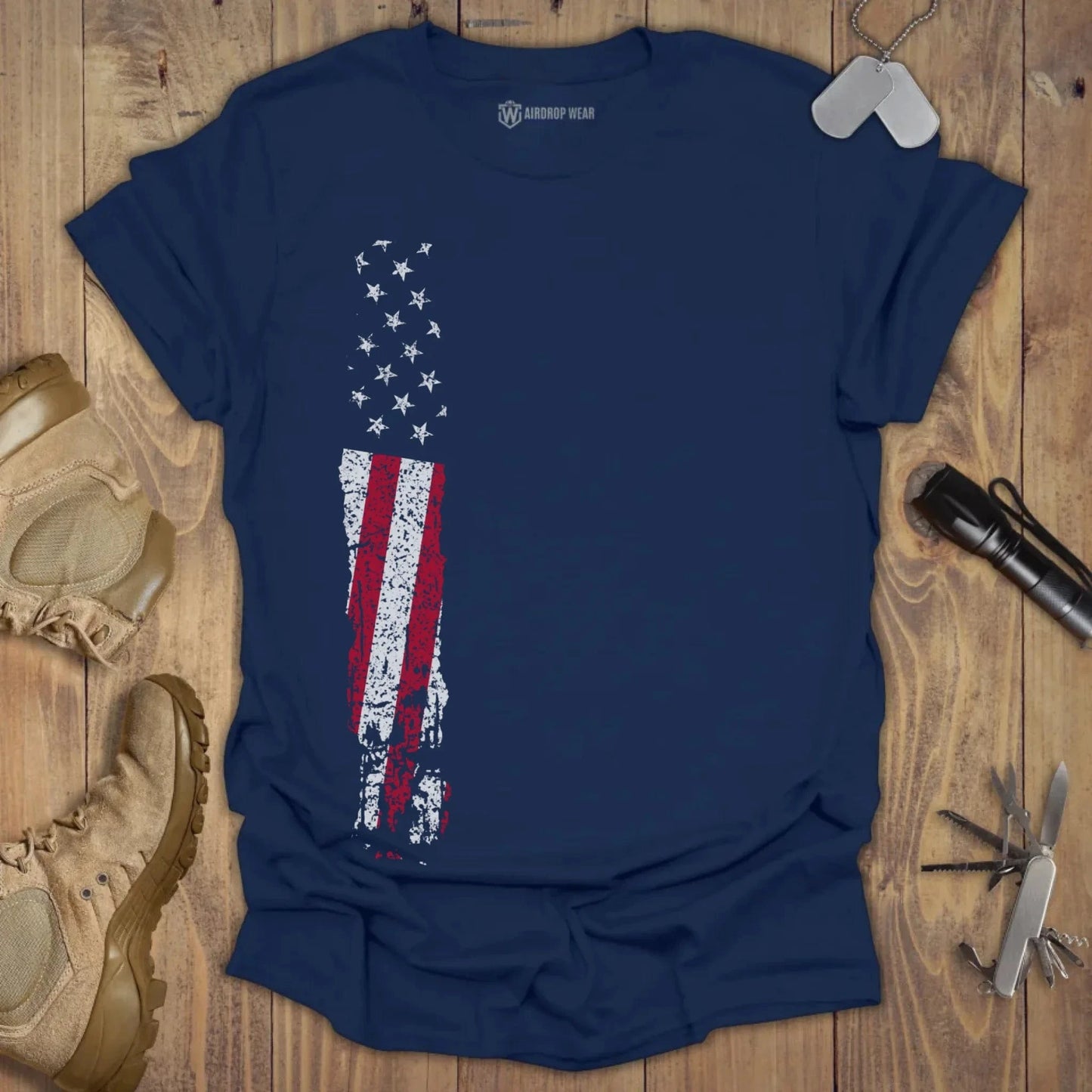 US Flag T-shirt Navy