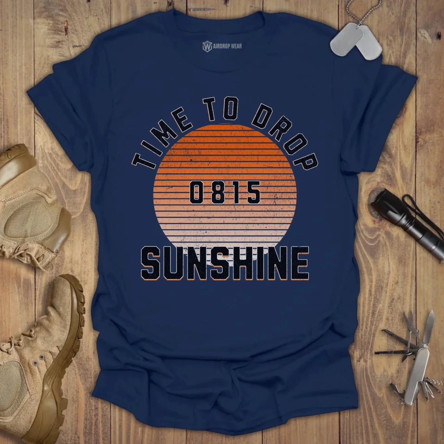 Time To Drop Sunshine T-shirt Navy
