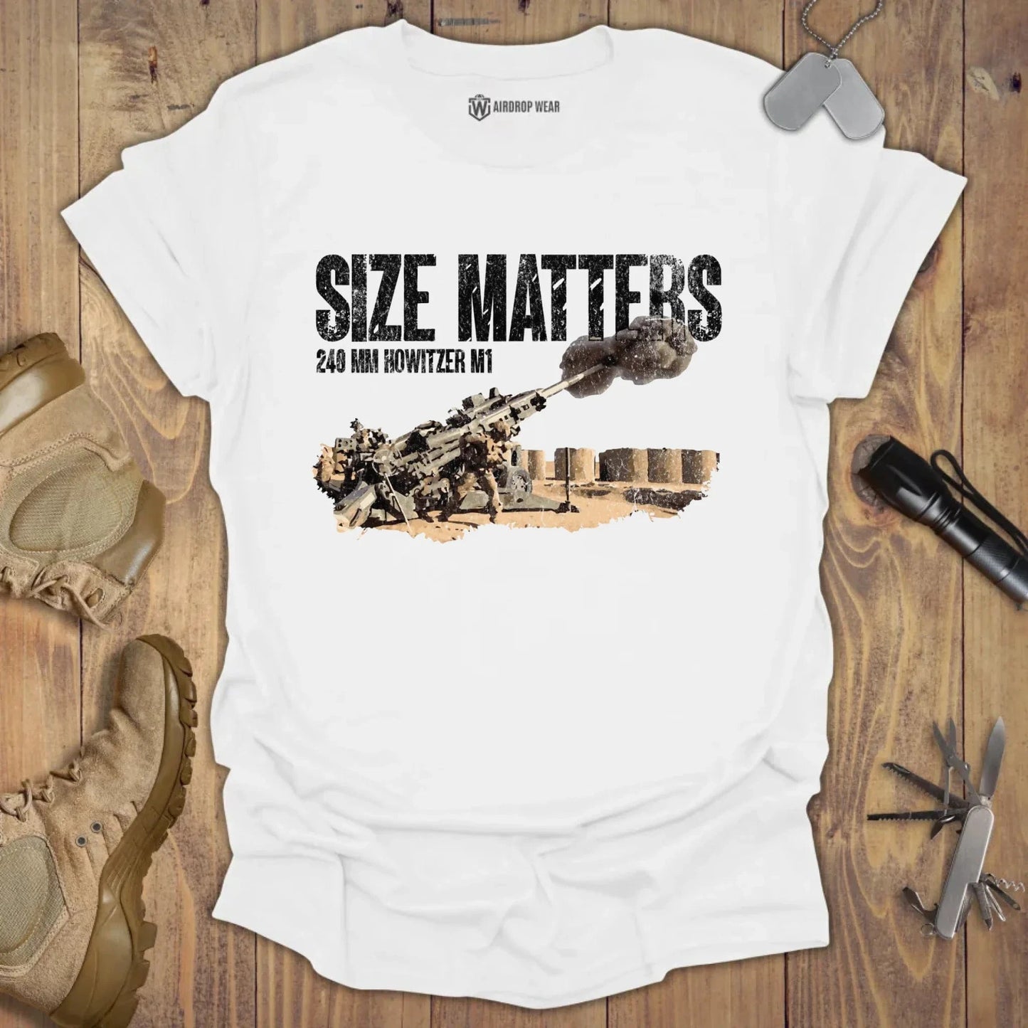240MM. Size Matters T-shirt White