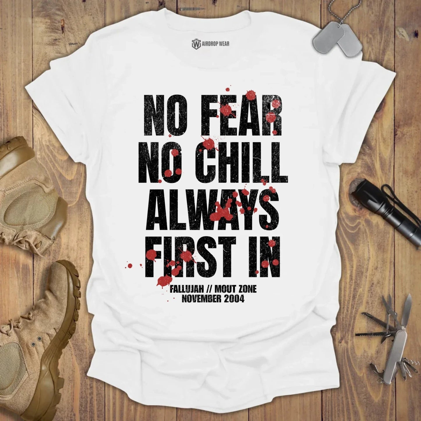 No Fear No Chill T-shirt White