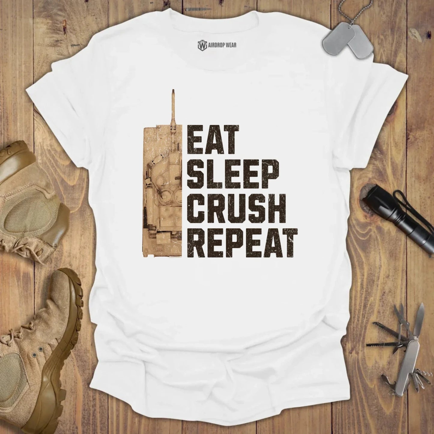 Eat Sleep Cruch T-shirt White