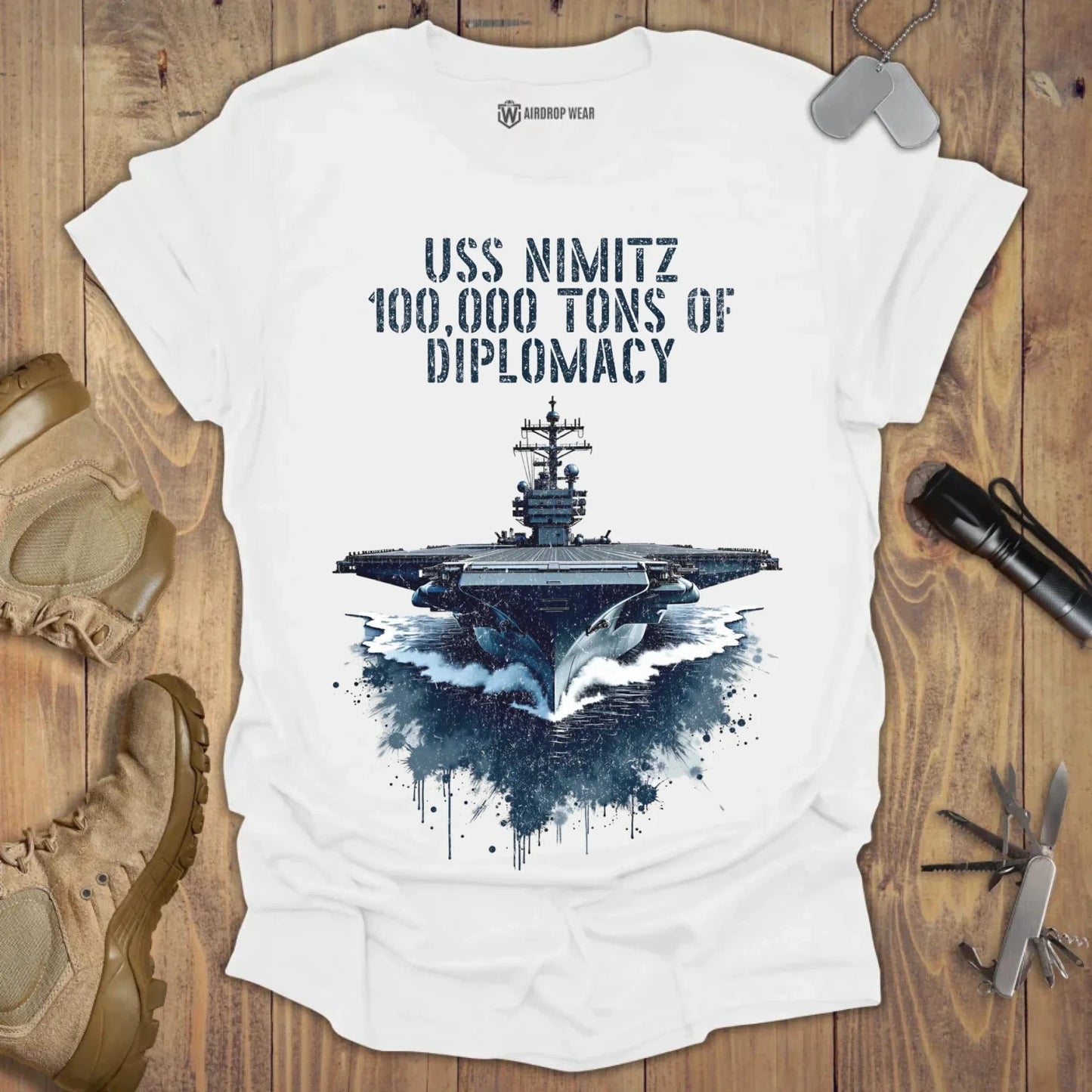 USS Nimitz T-shirt White