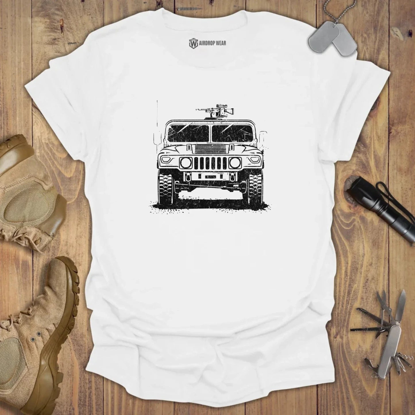 Humvee T-shirt White