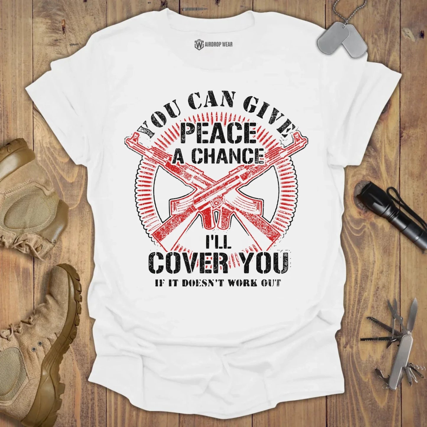 Give Peace A Chance T-shirt White