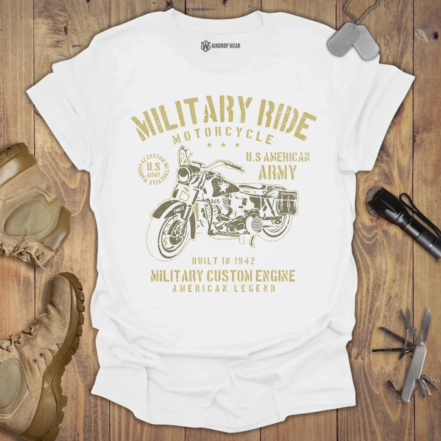 Motorcycle Ride T-shirt White