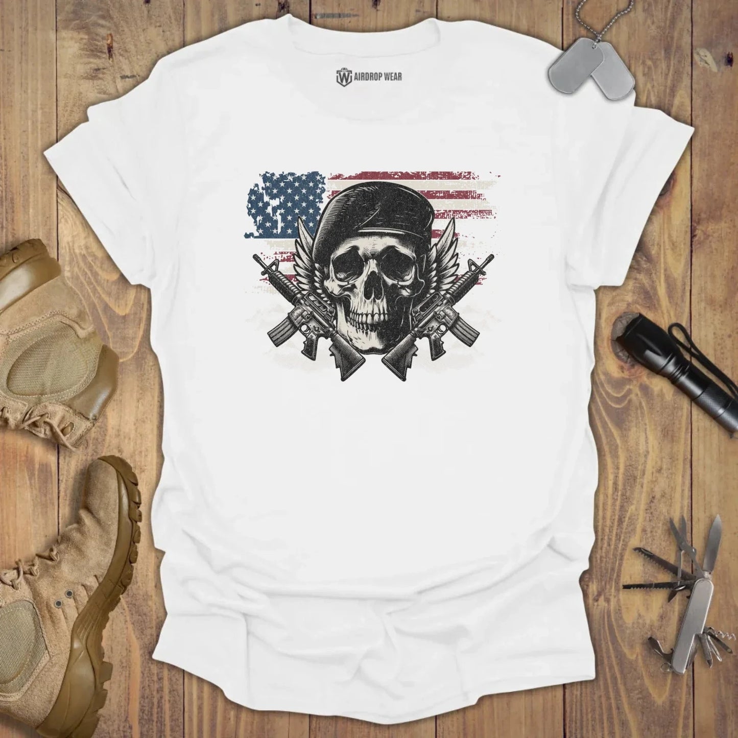 Green Beret T-shirt White