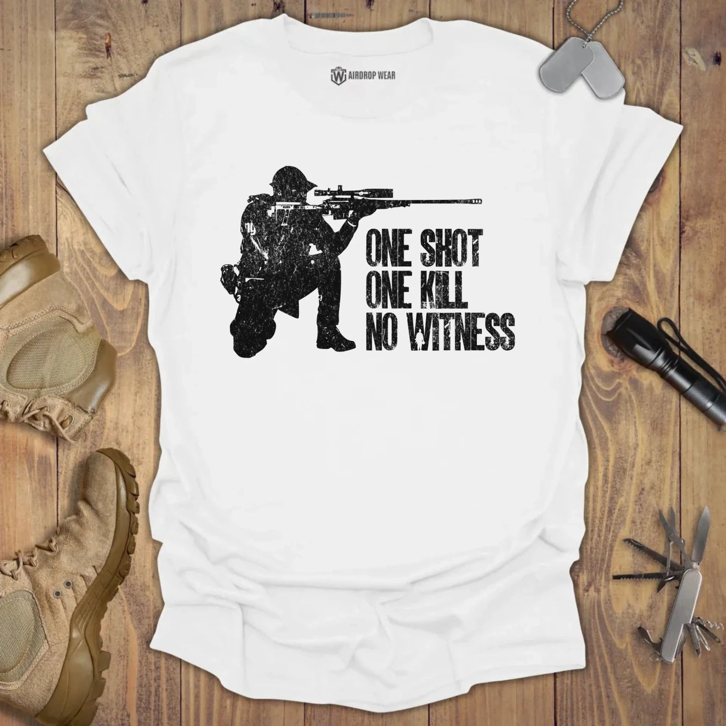 One Shot One Kill T-shirt White