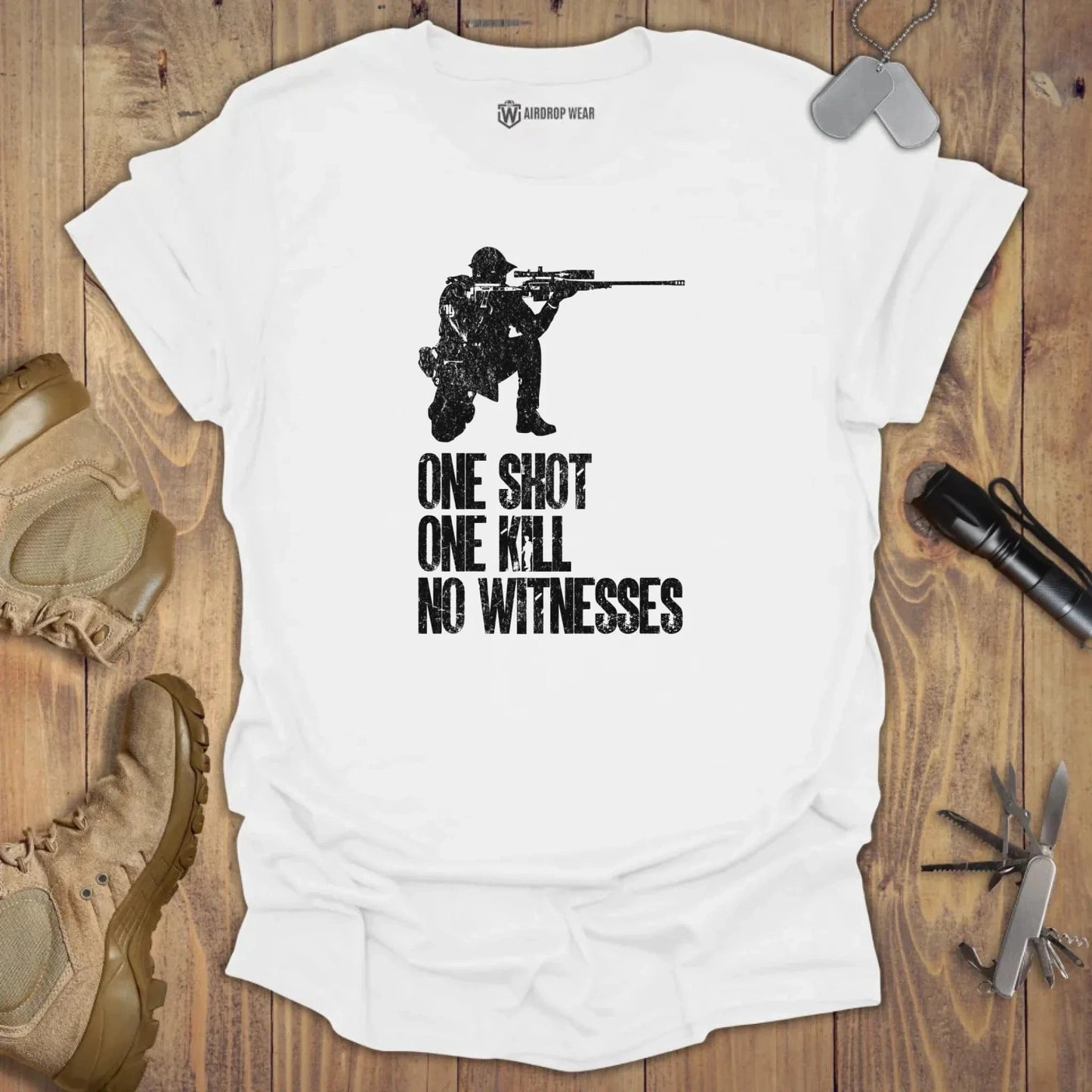 One Shot One Kill T-shirt White