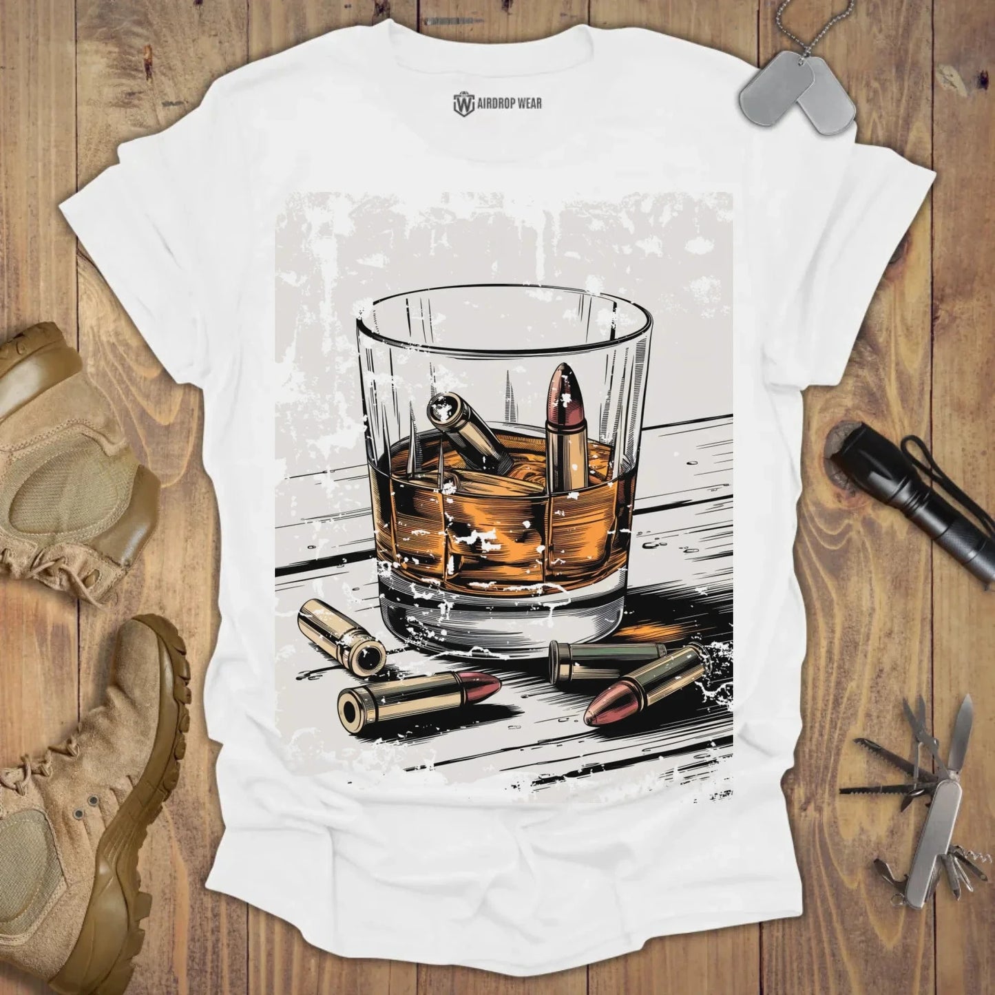 Whiskey T-shirt White