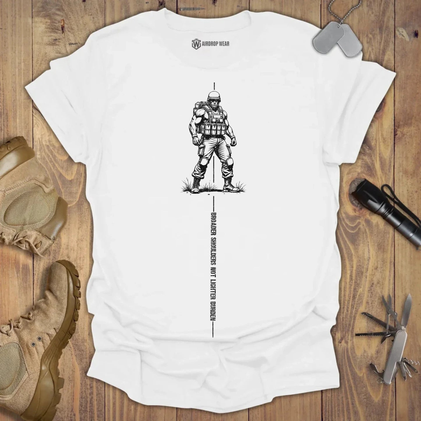 Broader Shoulders T-shirt White