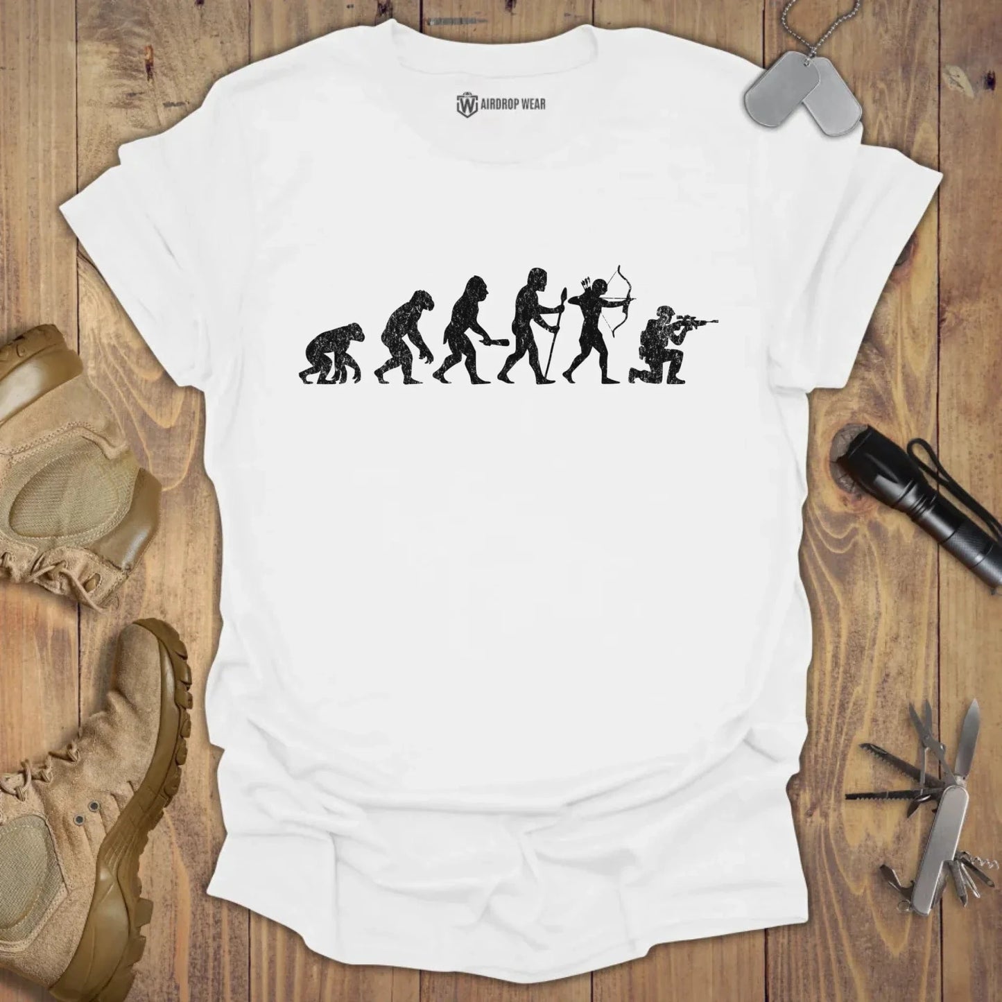Evolution Of A Man T-shirt White