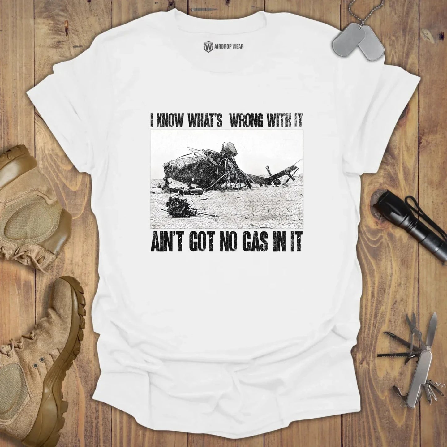 Got No Gas T-shirt White