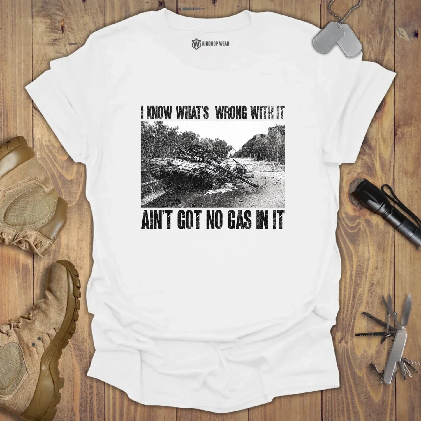 Got No Gas T-shirt White