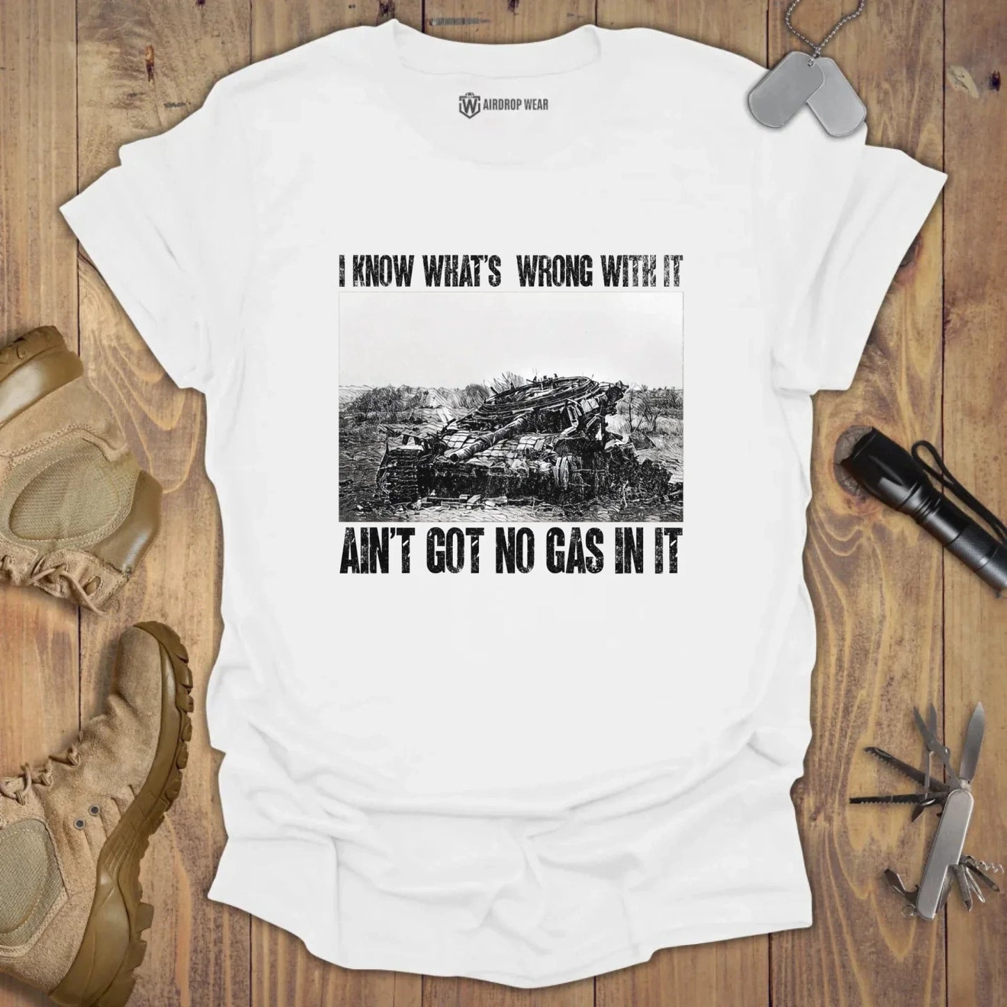 Got No Gas T-shirt White