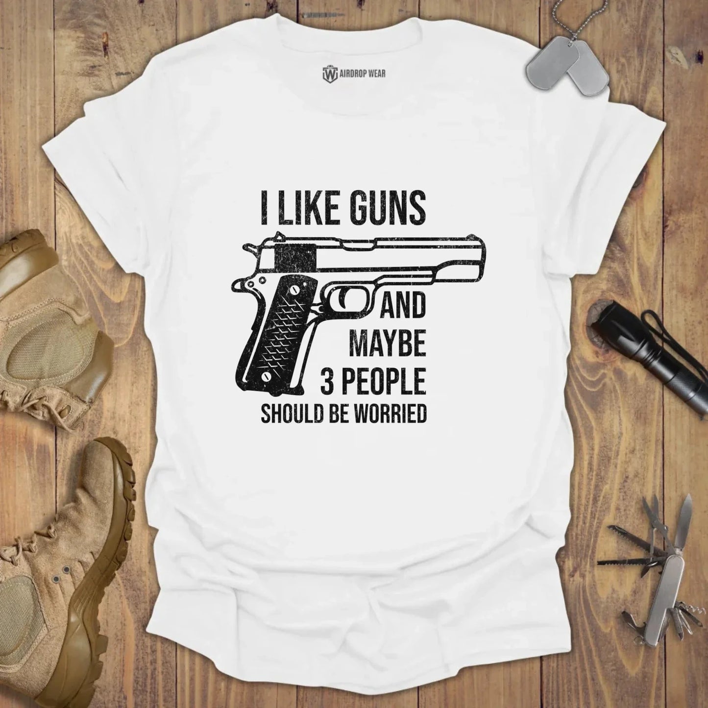 I Like Guns T-shirt White
