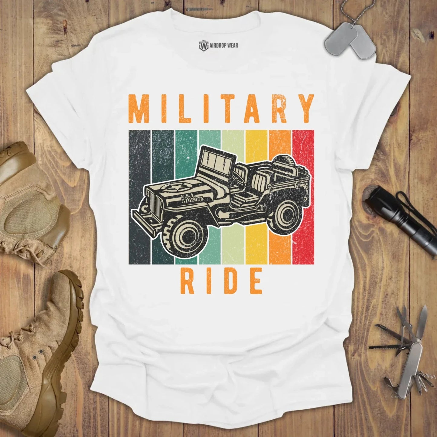 Military Ride T-shirt White