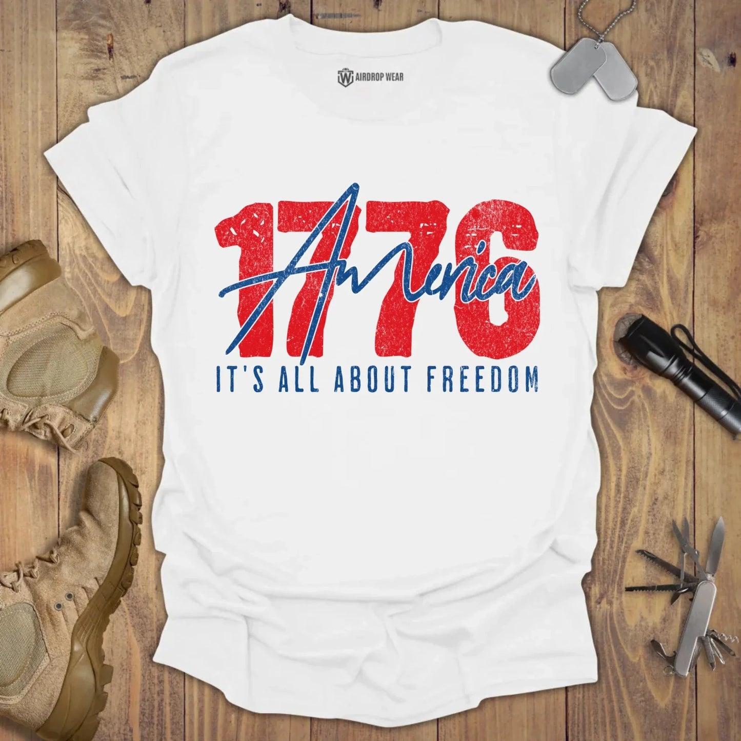 America T-shirt White