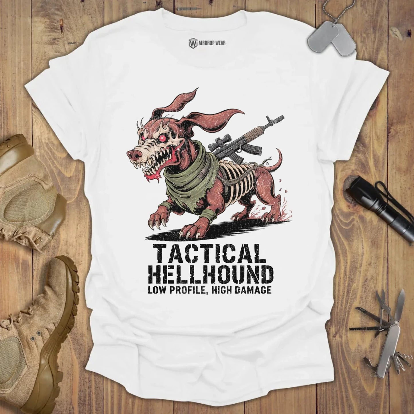 Tactical Hellhound T-shirt White