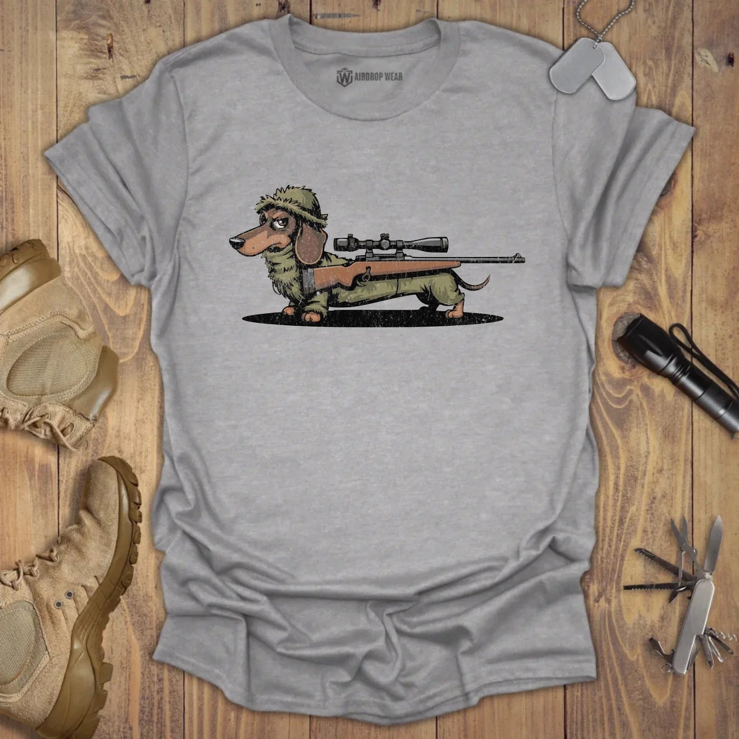 Sniper Wiener T-shirt Sport Grey