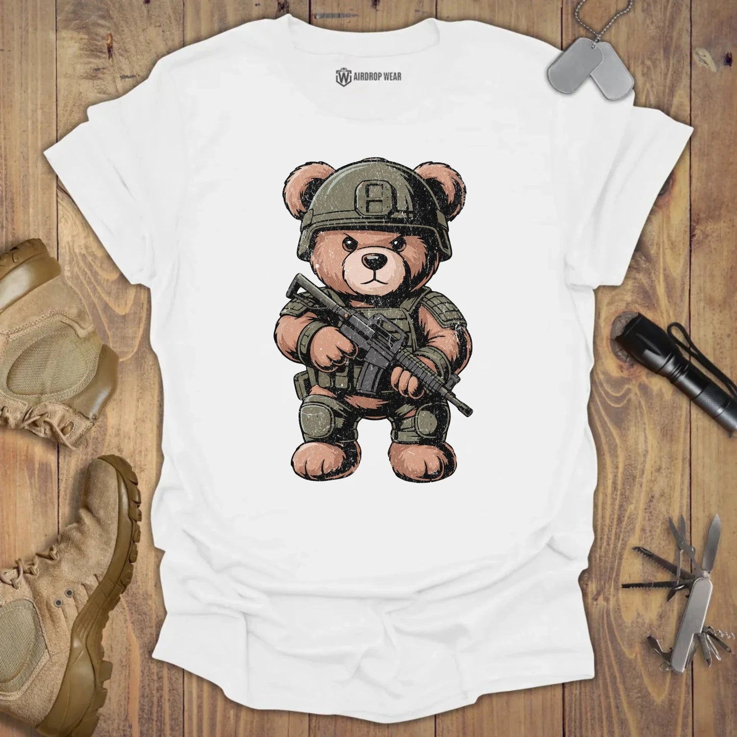 Tactical Teddy T-shirt White