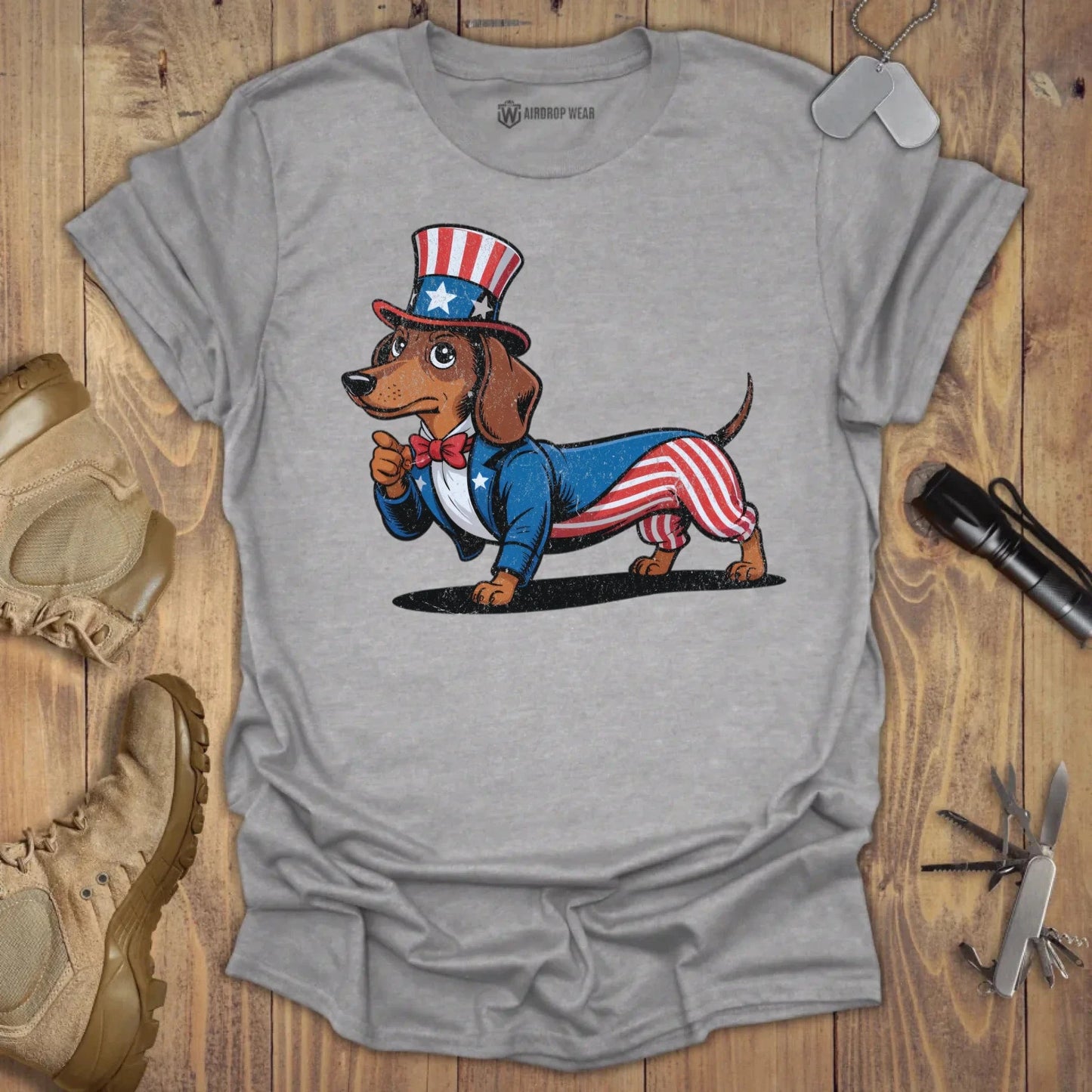 I Want You Wiener T-shirt Sport Grey