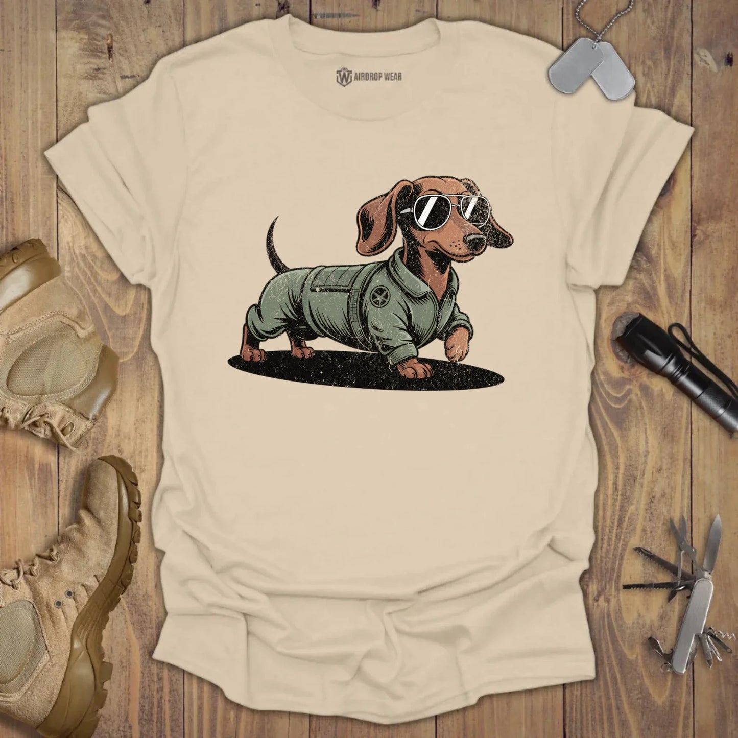 Ace Wiener T-shirt Sand