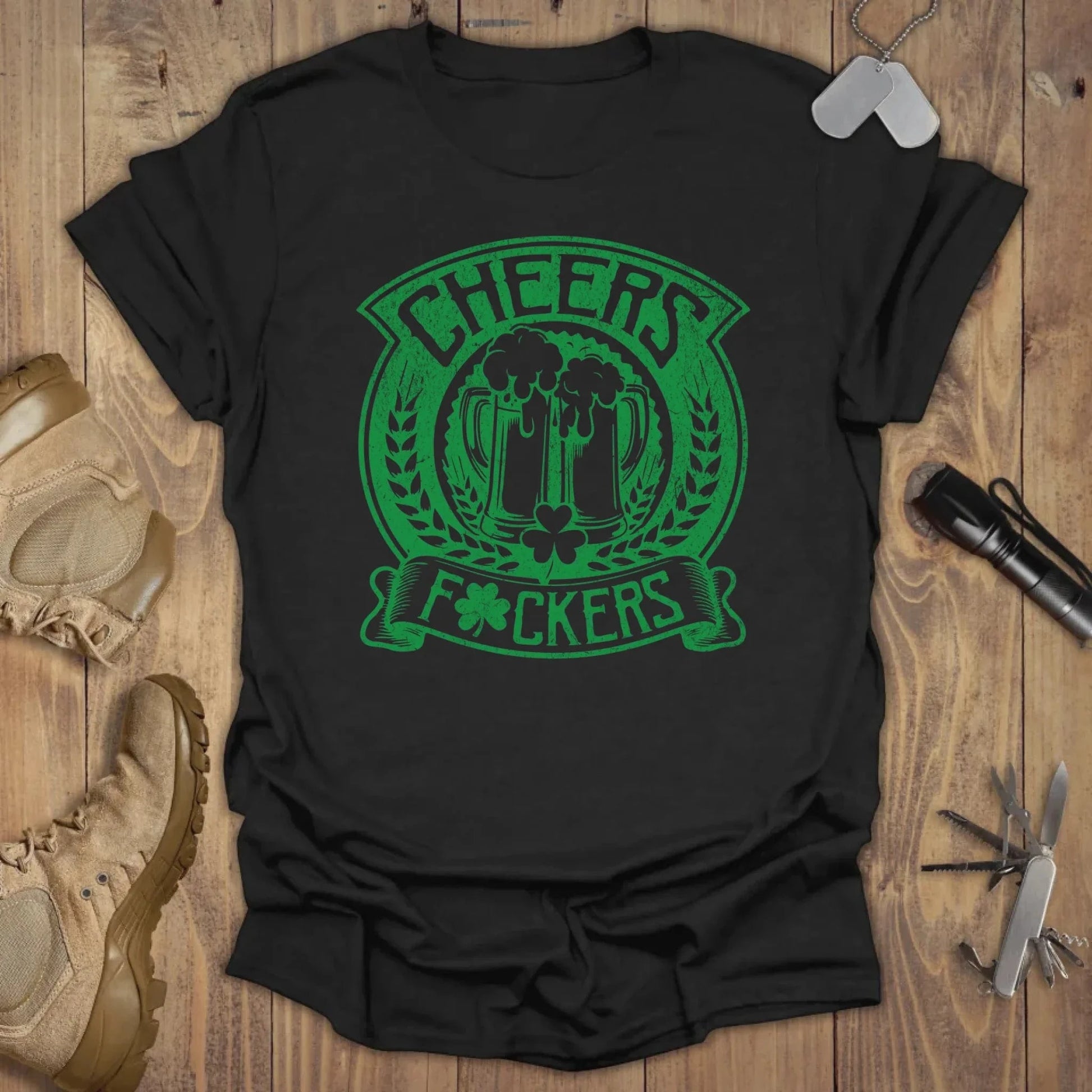 Cheers F*ckers T-shirt Black