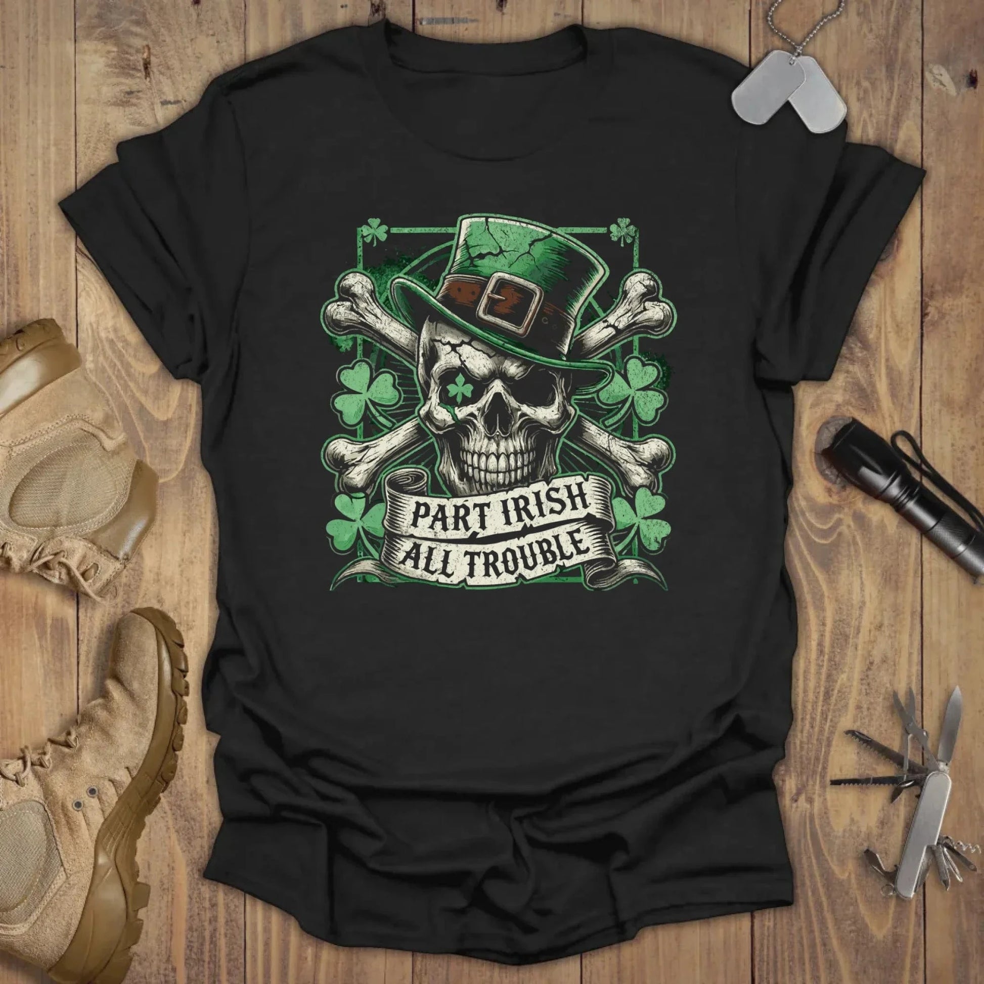 Part Irish Part Trouble T-shirt Black