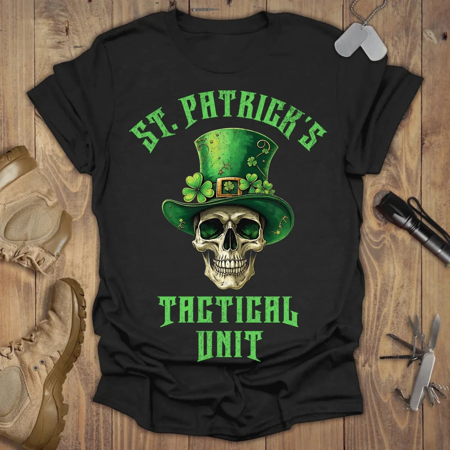 St. Patricks' Tactical Unit T-shirt Black
