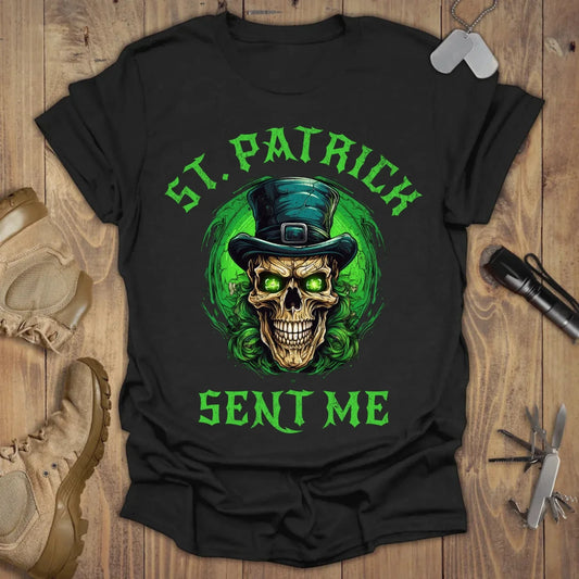 St. Patrick's Sent Me T-shirt Black