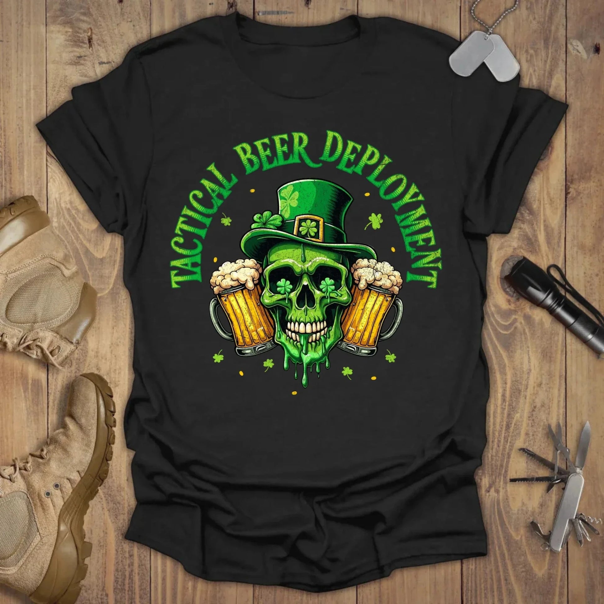 Tactical Beer Deployment T-shirt Black