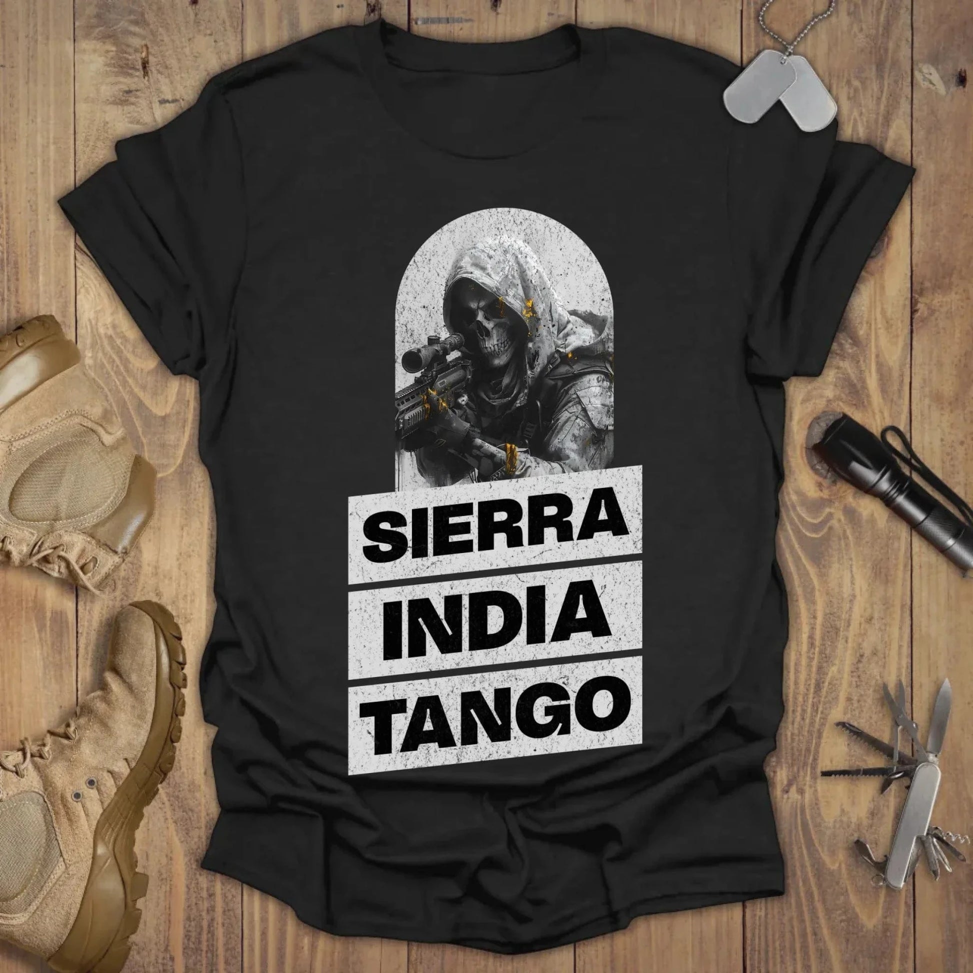 SIG T-shirt Chest Print Black