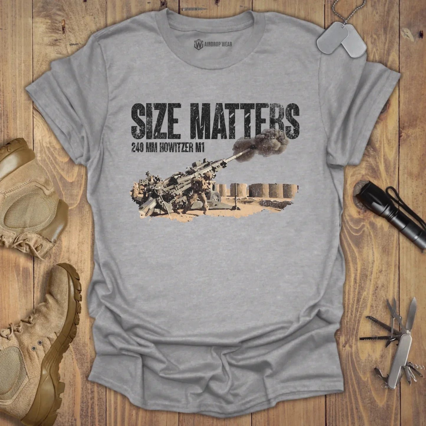 240MM. Size Matters T-shirt Sport Grey