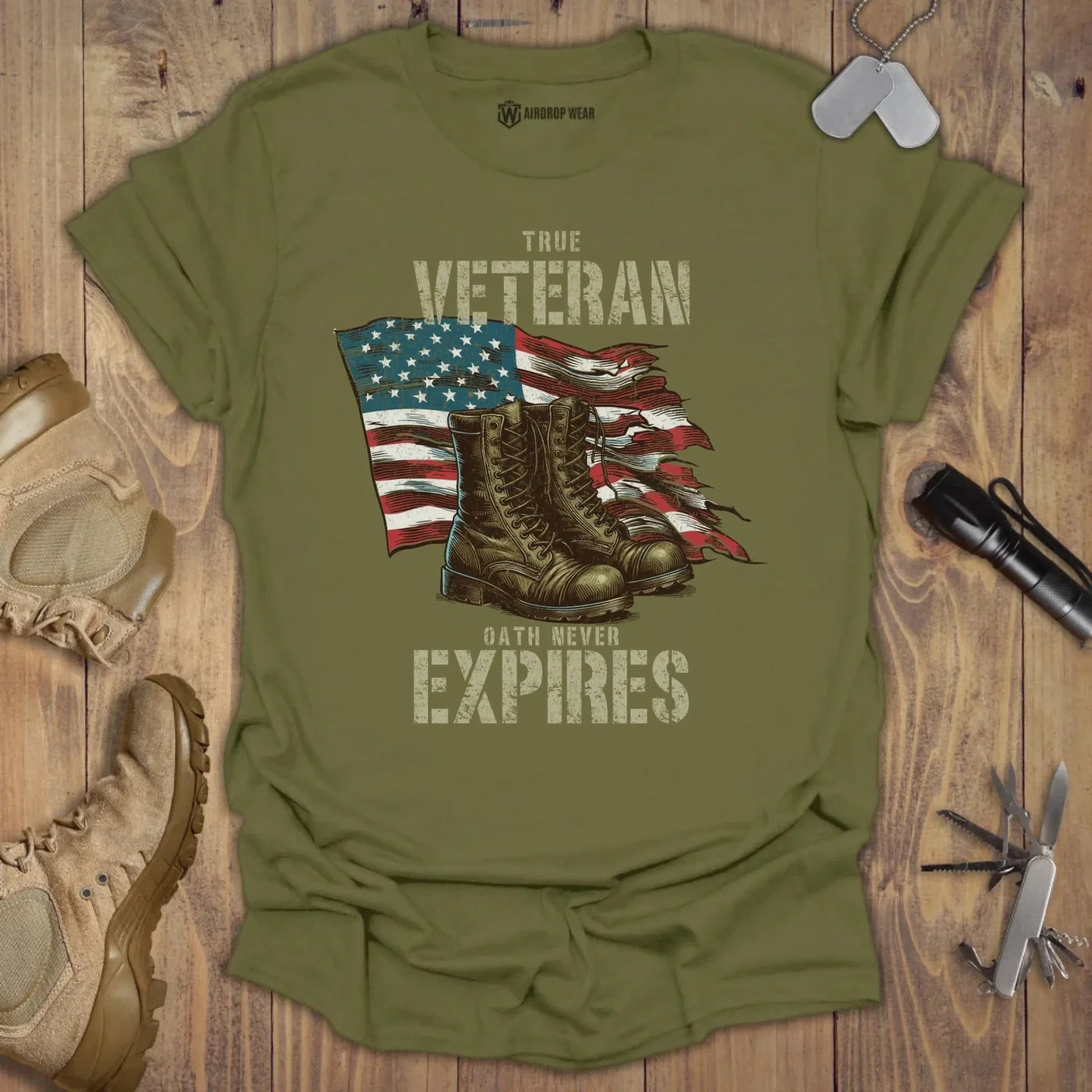 True Veteran T-shirt Military Green