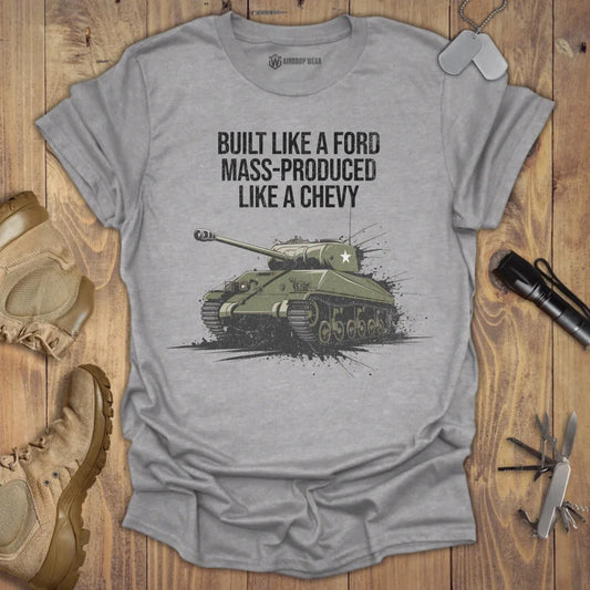 Sherman Tank T-shirt Sport Grey