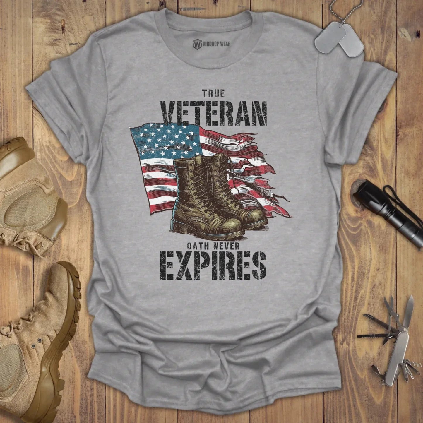 True Veteran T-shirt Sport Grey