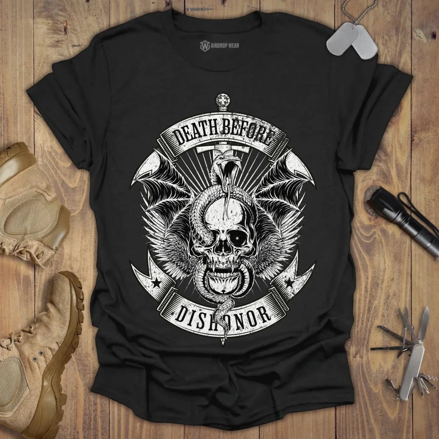 Death Before Dishonor T-shirt Black