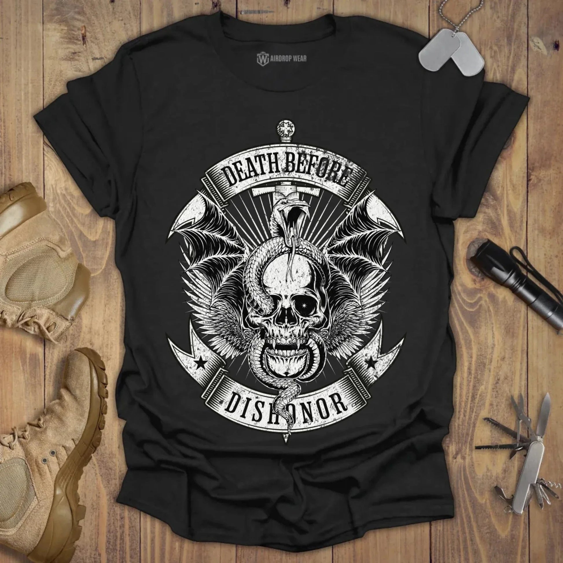 Death Before Dishonor T-shirt Black