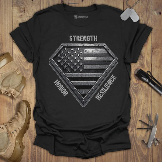 American Shield T-shirt Black