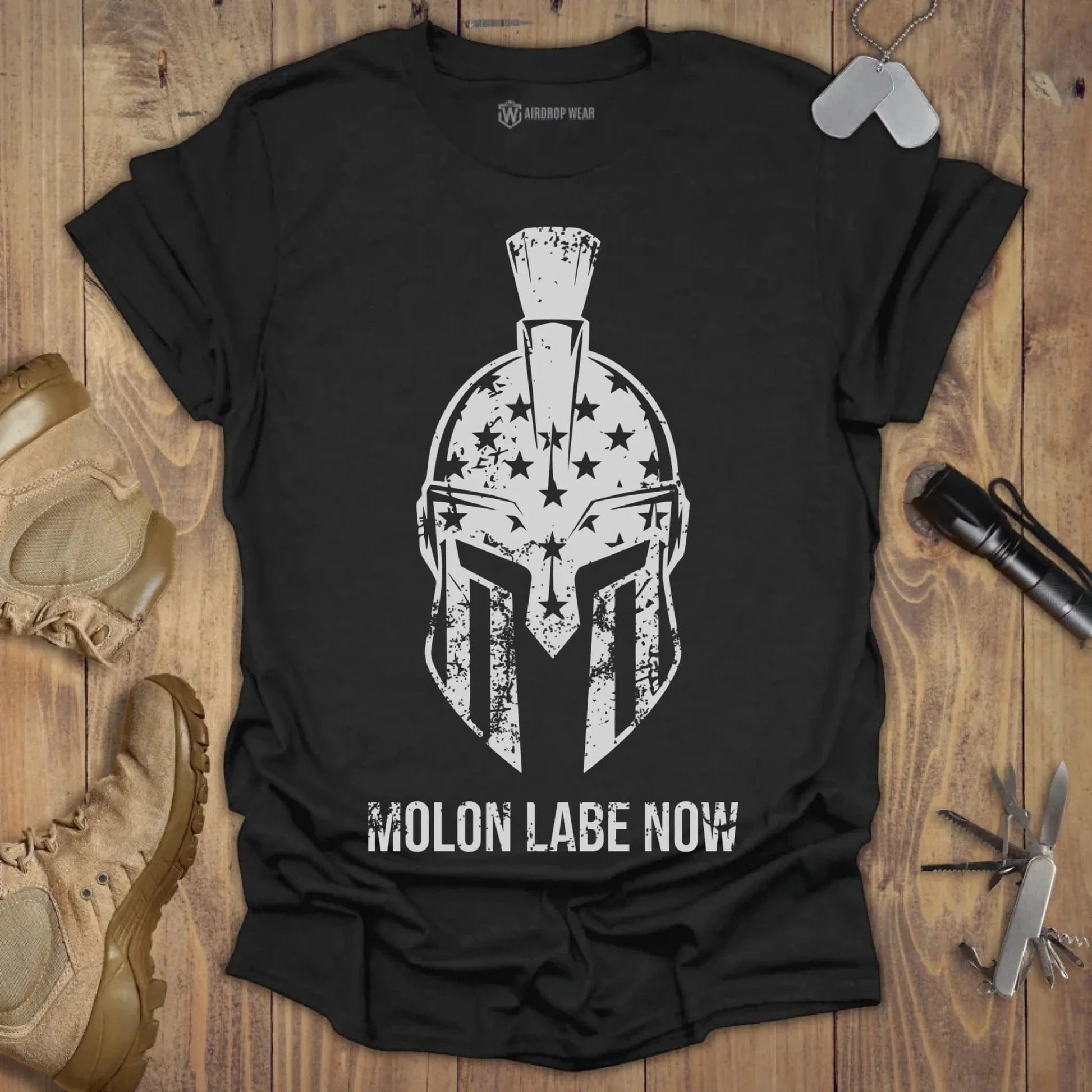 Sparta Molon Labe T-shirt Black