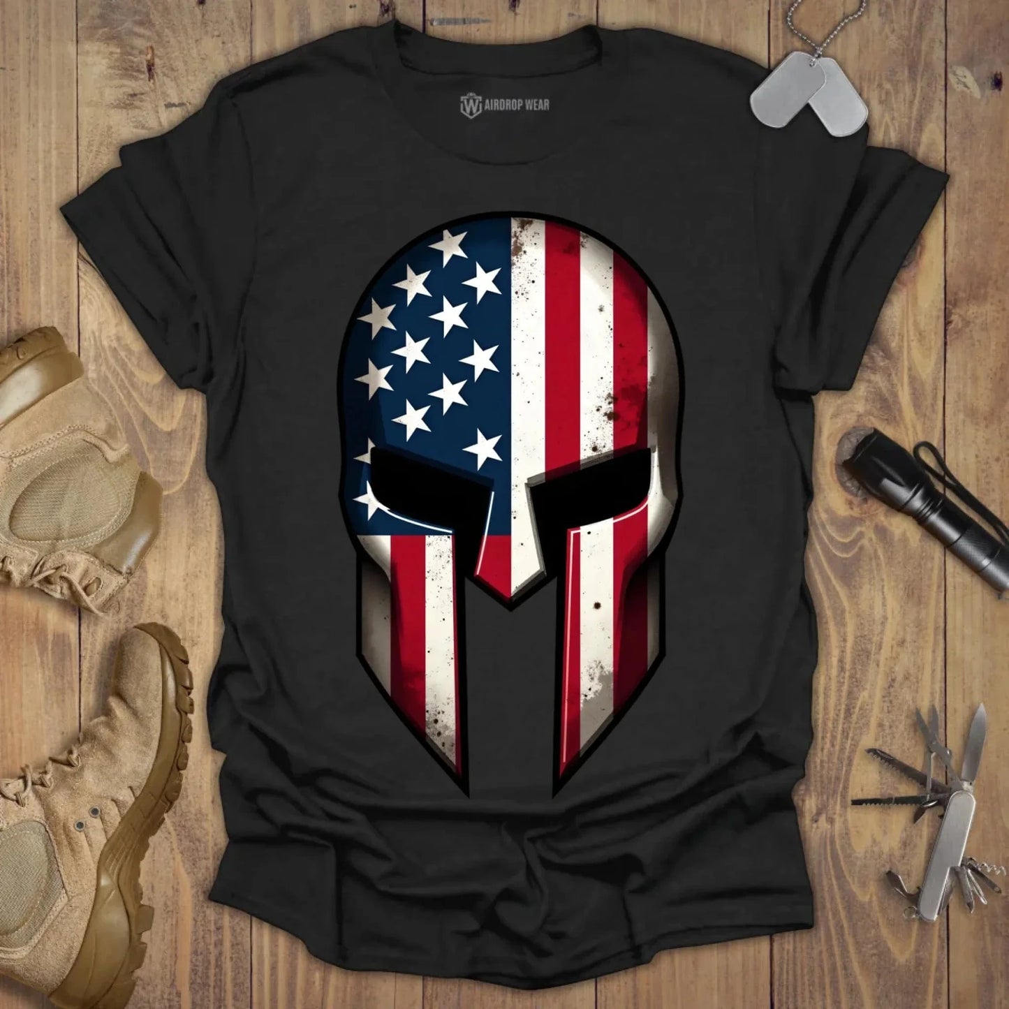 Sparta Helmet T-shir Black