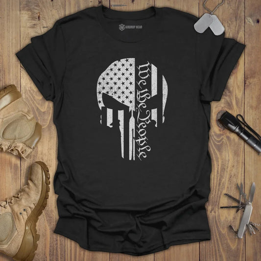 We The People Skull T-shirt Black