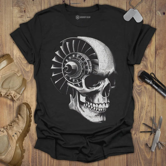 Jet Engine T-shirt Black
