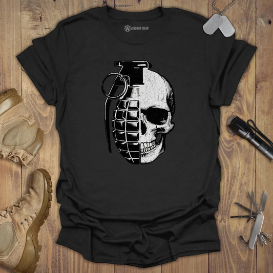 Skull Granade T-shirt Black