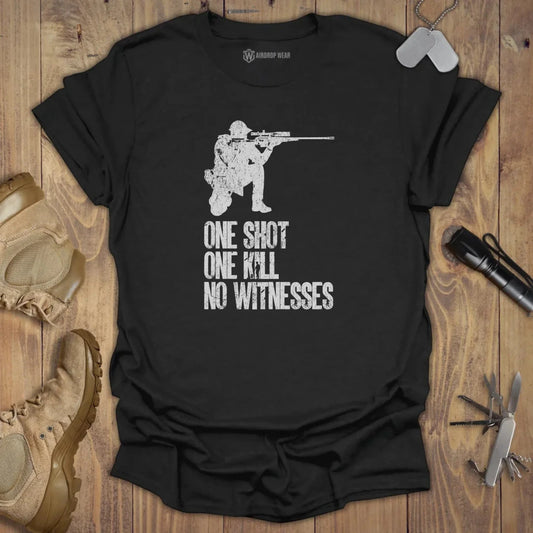One Shot One Kill T-shirt Black