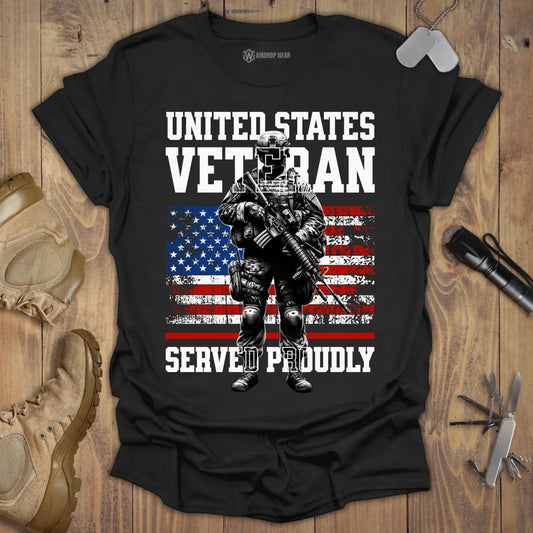 US Veteran T-shirt Black