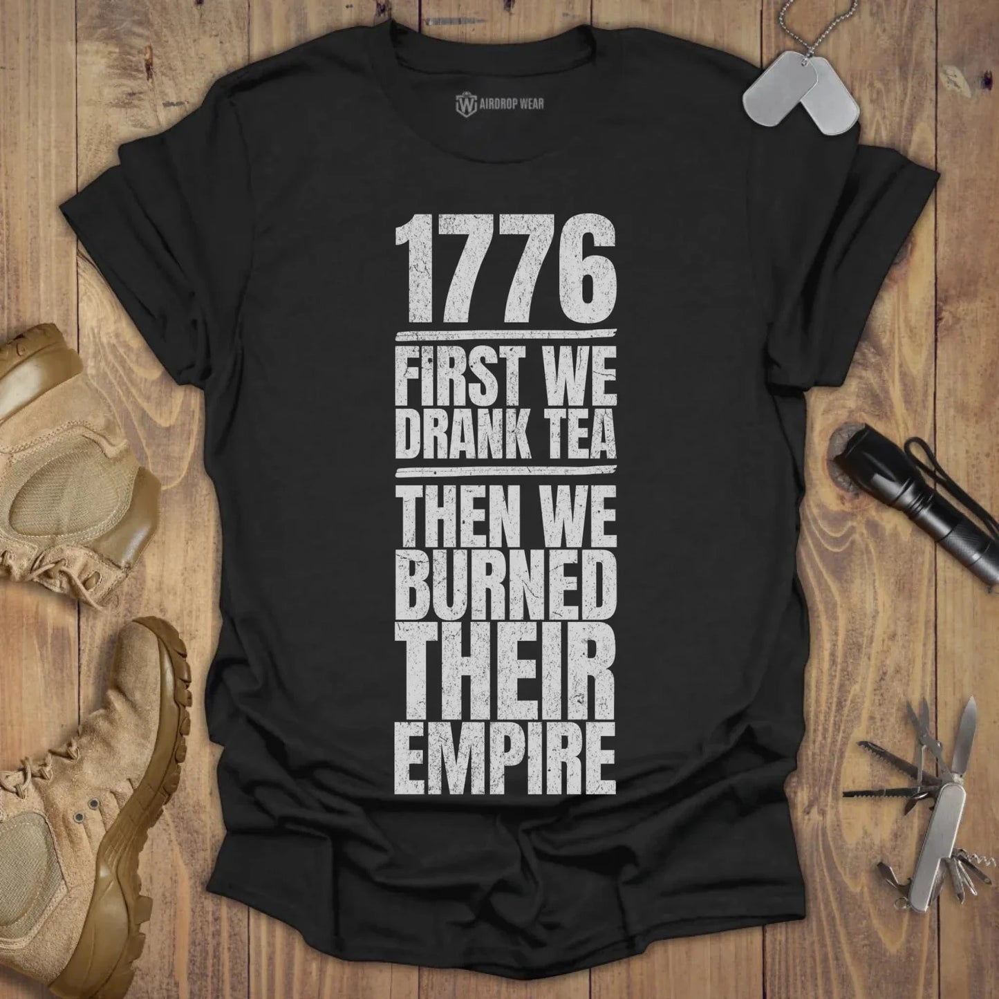 1776 T-shirt Black