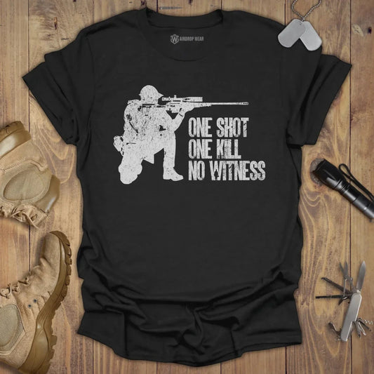 One Shot One Kill T-shirt Black